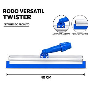 RODO VERSATIL TWISTER 40 CM ARTICULADO SEM CABO