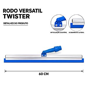 RODO VERSATIL TWISTER 60 CM ARTICULADO SEM CABO