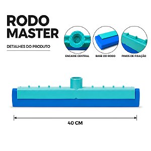 RODO PLÁSTICO MASTER EURO SEM CABO 40 CM DE COMPRIMENTO