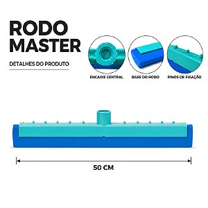 RODO PLÁSTICO MASTER EURO SEM CABO  50 CM DE COMPRIMENTO
