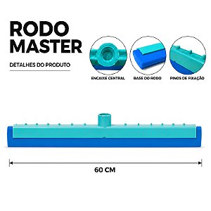 RODO PLÁSTICO MASTER EURO SEM CABO  60 CM DE COMPRIMENTO