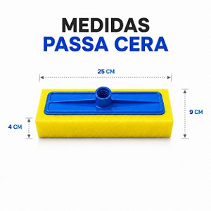 Rodo Esfregão Esponja Macia Passa Cera Piso E Madeira 9X25CM