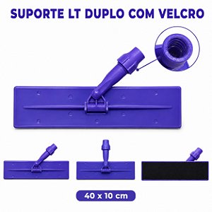 1 SUPORTE LIMPA TUDO BIG COM VELCRO DUPLO 40 CM SEM CABO