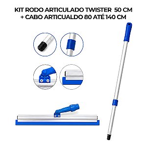 RODO VERSATIL TWISTER 50 CM ARTICULADO COM CABO DE 140 CM