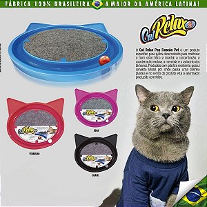 ARRANHADOR GATO SUPER CAT RELAX POP FURACAOPET - AZUL