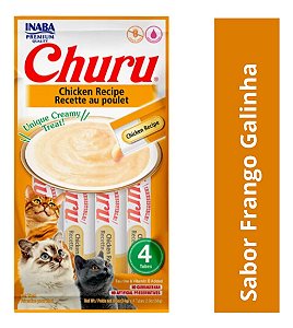 PETISCO CHURU SABOR GALINHA 4 Tubos 56g INABA