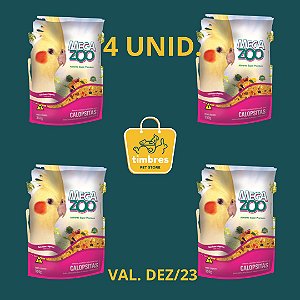 MEGAZOO - 4UNID.Calopsita frutas e legumes 350g VAL.DEZ.23