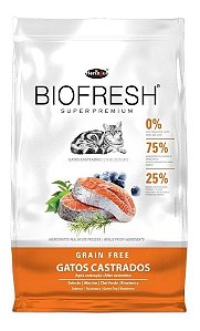 BIOFRESH GATO CASTRADO SALMAO 7,5KG