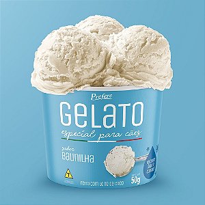 PREFERE GELATO PARA CAES BAUNILHA 50G