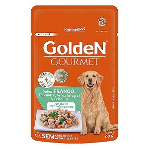 GOLDEN GOURMET SACHÊ CÃES ADULTOS PORTE MEDIO/GRANDE FRANGO 85G