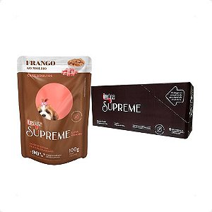 QUATREE SUPREME SACHÊ CAES ADULTOS FRANGO 100G 18UNID