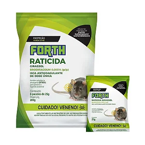 FORTH RATICIDA ISCA 8 SACHES DE 25GR