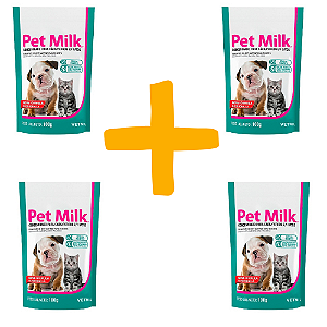 KIT 4 UNIDADES VETNIL PET MILK 100G