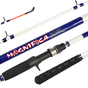 Vara De Pesca Carretilha 2.70m-60lbs Easy Cast Magnifica 2P