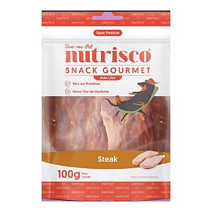 SNACK GOURMET NUTRISCO 100G STEAK CAES