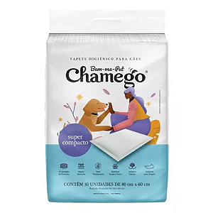 Chamego Compacto tapete higiênico cor branco 60x80 30UNID