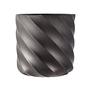 TERRANO VASO MARAGOGI PRETO 40CM