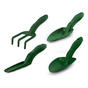 Kit Ferramentas Para Jardinagem Verde 4 Peças Nutriplan