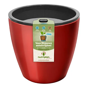 Vaso Elegance Autoirrigável 3,5 1,8L Vinho Nutriplan