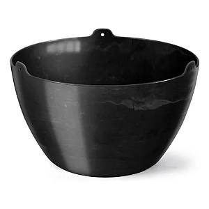 Cachepô Elegance Cuia 01 4L Preto Onix Nutriplan