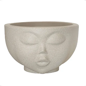 Vaso Para Planta Face Rosto Menina N13 Nutriplan Cimento