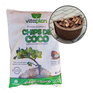 Chips Coco Para Vasos Canteiros Jardim 200g NutriPlan
