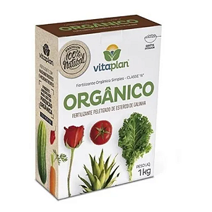 Fertilizante Orgânico 1kg Esterco De Galinha Planta NUTIPLAN