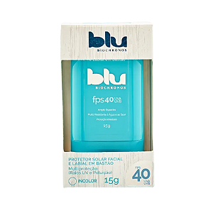BLU BIOCHRONOS PROT SOLAR FACIAL LABIAL BASTÃO INCOLOR FPS40
