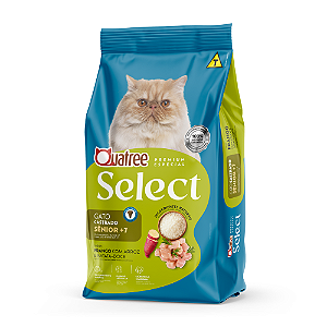 QUATREE SELECT GATO CASTRADO SENIOR 7 FRANGO 3KG