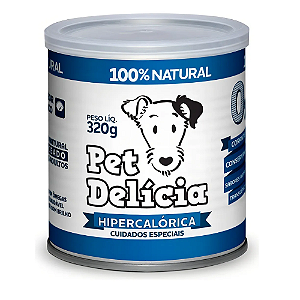 PET DELÍCIA RAÇÃO ÚMIDA HIPERCALÓRICA CÃES 320G