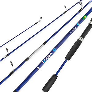 ALBATROZ VARA KARA SPIN 1652 COR AZUL 10-20LB 3,9' 2 PARTES