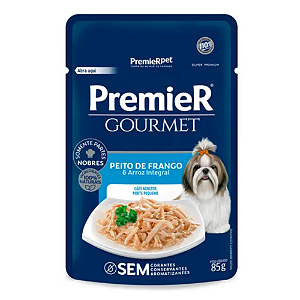 PREMIER GOURMET CAES AD PEQ PORTE FRAN 85G SACHÊ 1UN