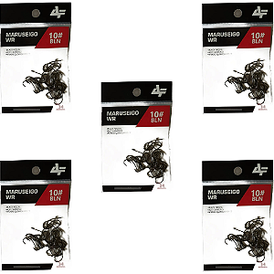 ALBATROZ KIT 5 CARTELAS ANZOL MARUSEIGO-WR N10 BLN 34UN CADA