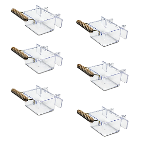 INJETFOUR KIT 6UN COMEDOURO LATERAL GANCHO E POLEIRO 35 ML