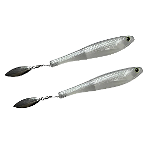 MONSTER 3X ISCAS SHADS SPIN SHAD COR NEW SHINE 15G 9CM 2UN