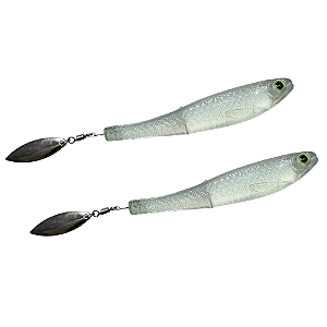 MONSTER 3X ISCAS SHADS SPIN SHAD COR MANJUBA 15G 9CM 2UN