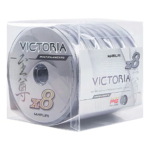 MARURI LINHA MULT VICTORIA 8X CINZA 55LBS 0,40MM 100M CX 5UN