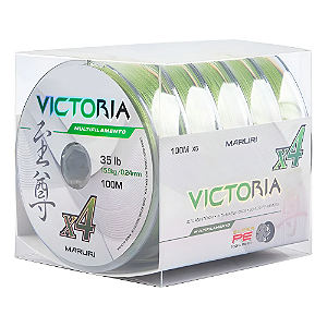 MARURI LINHA MULT VICTORIA 4X VERDE 0,24MM 35LBS 100M CX 5UN