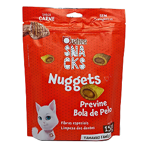 QUATREE SNACKS NUGGETS GATO BOLA DE PELO CARNE 150G UN