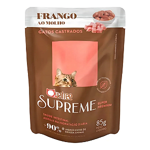 QUATREE SUPREME SACHE GATOS CASTRADOS FRANGO 85G 1UN
