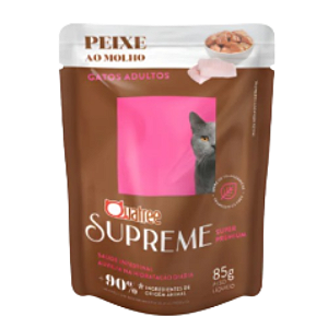 QUATREE SUPREME SACHE GATOS ADULTOS PEIXE 85G 1UN