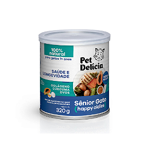 PET DELÍCIA RAÇÃO ÚMIDA SÊNIOR HAPPY OLDIES CÃES 320G