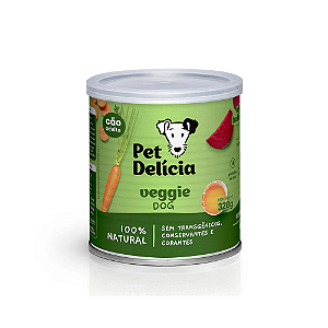 PET DELÍCIA RAÇÃO ÚMIDA VEGGIE DOG CÃES 320G