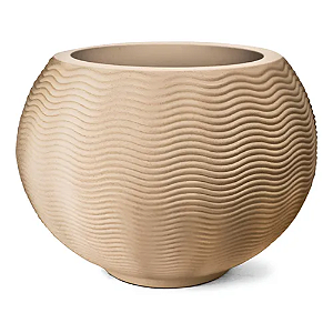 NUTRIPLAN VASO ONDULADO REDONDO 26 AREIA