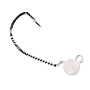 CHUMBADA ANZOL JIG HEAD 2/0 ARTICULADA FOOTBALL 10G BRANCO