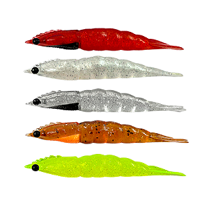 KIT 5 UN MATADEIRA ISCA ARTIFICIAL CAMARAO ROBALEIRO 6,8CM