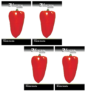 KIT 4 UN FELTRIN SEMENTE PIMENTAO RUBI GIGANTE 400MG 1PCT