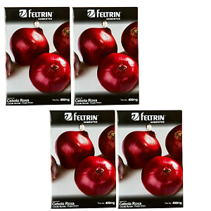 KIT 4 UN FELTRIN SEMENTE CEBOLA CRIOULA ROXA 400MG