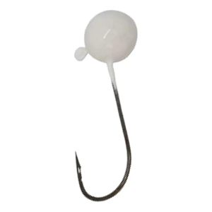 CHUMBADA ANZOL JIG HEAD 90° 3/0 ESFÉRICO 15G BRANCO