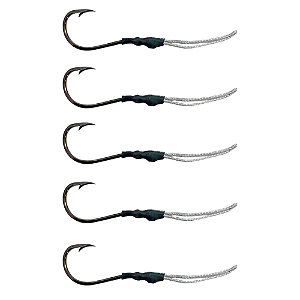 KIT 5UN MORIAH PESCA SUPORTE HOOK UNIDADE ANZOL 08